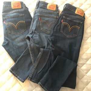 3 Pairs Levi’s Skinny Jeans